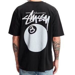 Stussy Black and White 8-Ball Men's Tee